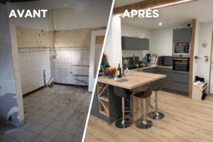 Avant-après - cuisine